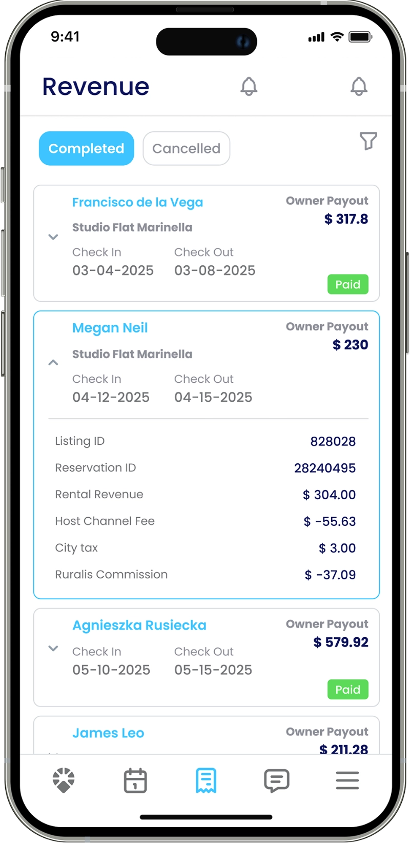 Ruralis app for managing short-term rentals and vacation homes in Italy